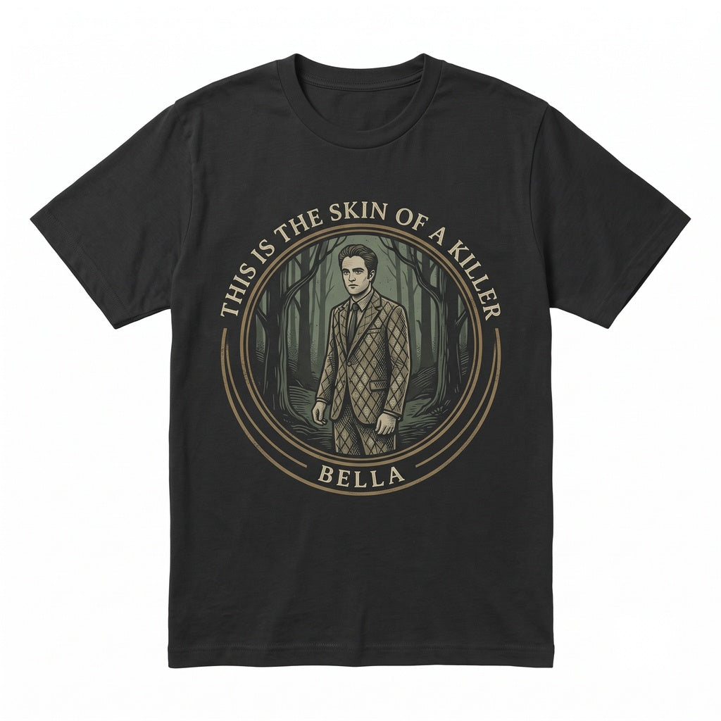 This Is The Skin Of A Killer Bella Quote Edward Cullen Retro Vampire Movie Graphic Robert Pattinson Unisex TShirt