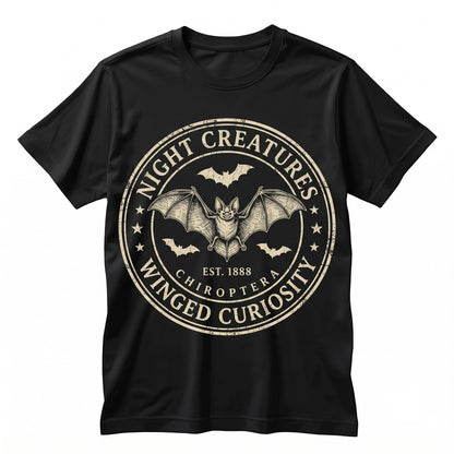 Vintage Bat Halloween Spooky Animal Flying Bats Graphic Gothic Fall Outfit Unisex TShirt