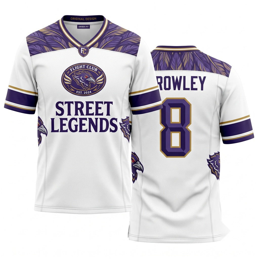 Unisex Stitched Football Fan Jersey - Breathable Mesh Lightweight Game Day Athletic Shirt