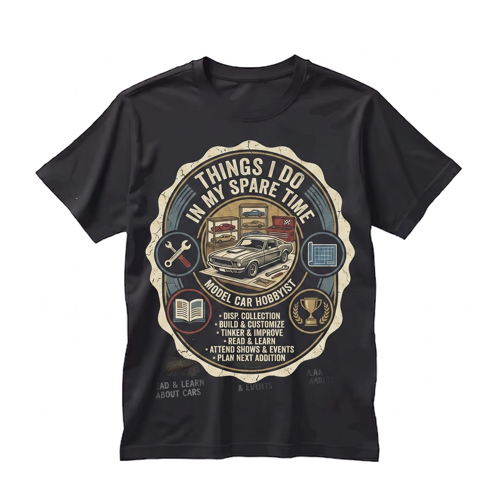Vintage Diecast Model Car Collector Retro Graphic Apparel Unisex TShirt