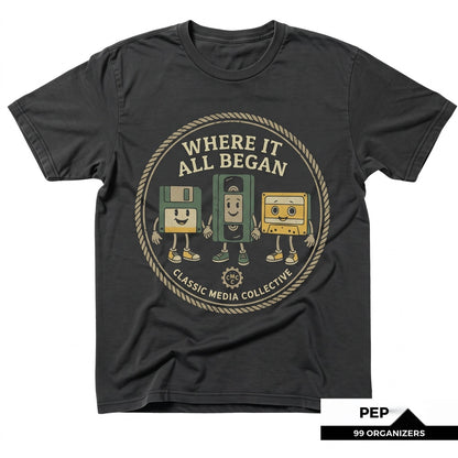 Retro 90s Tech Nostalgia Funny Vintage Computer Graphic Humor Cotton Unisex TShirt