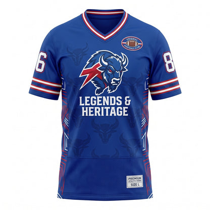 Unisex Game Day Football Fan Jersey - Stitched Lightweight Breathable Mesh Athletic Shirt