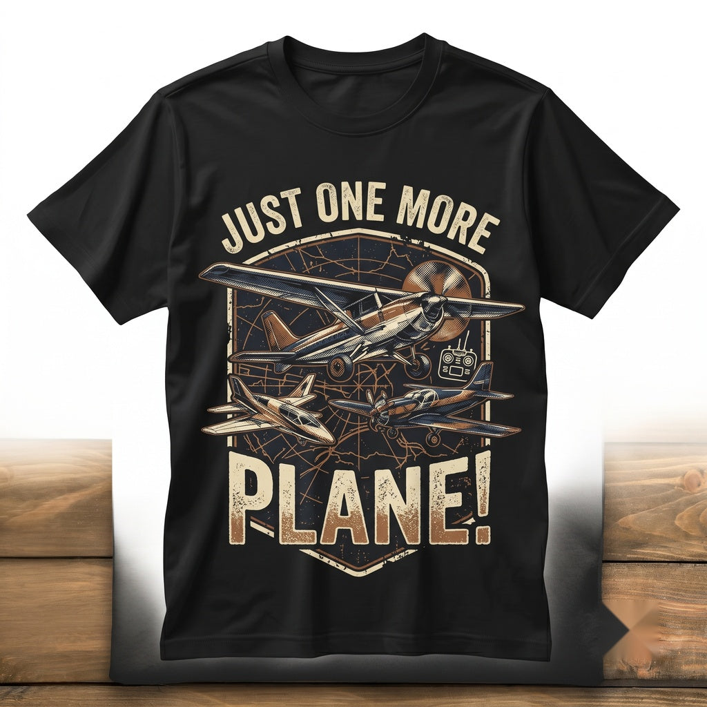 Just One More PlaneJust One More Plane Aviation Humor Graphic, Airplane Lover Flying Hobbyist Pilot Apparel Unisex TShirt