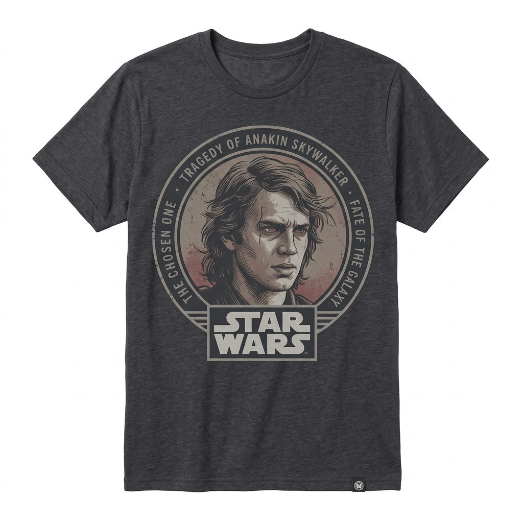 Oversized Anakin Skywalker Graphic Vintage Retro Sci-Fi Film Apparel Men Women Cotton Unisex TShirt