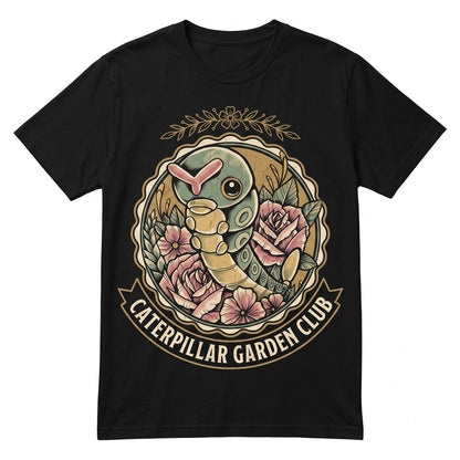 Caterpie Cute Vintage Floral Anime Graphic Sleeveless Bug Retro Y2K Streetwear Top Unisex TShirt