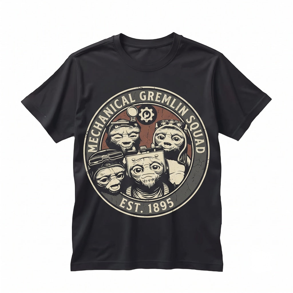 Vintage Anzellan Babu Frik Droidsmith Graphic Sci-Fi Grogu Mandalorian Apparel Retro Cotton Pullover Unisex TShirt