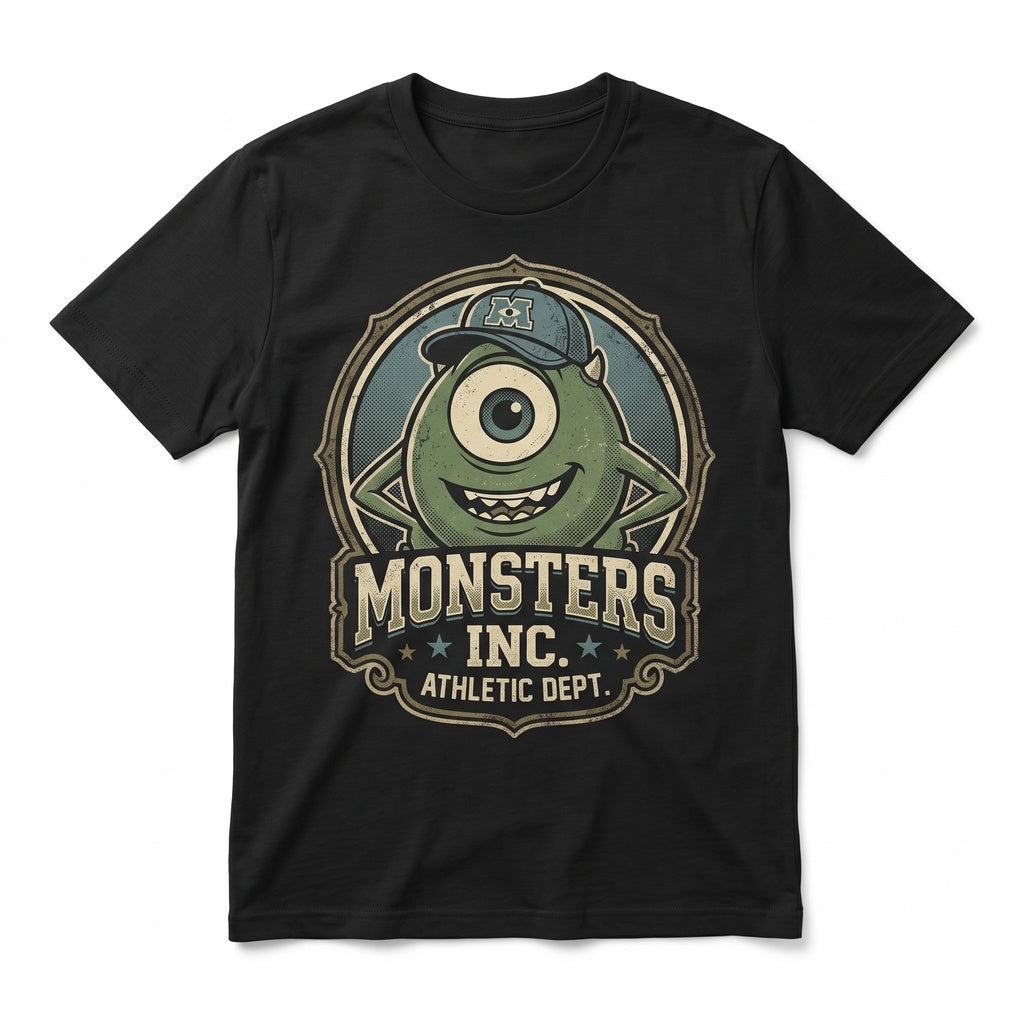 Vintage Green One-Eyed Monster Graphic Humor Meme Vacation Apparel Unisex TShirt