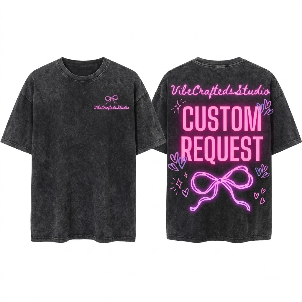 Handpainted Commercial License Custom Business Graphic Digital Crafting Unisex Wash T-Shirt