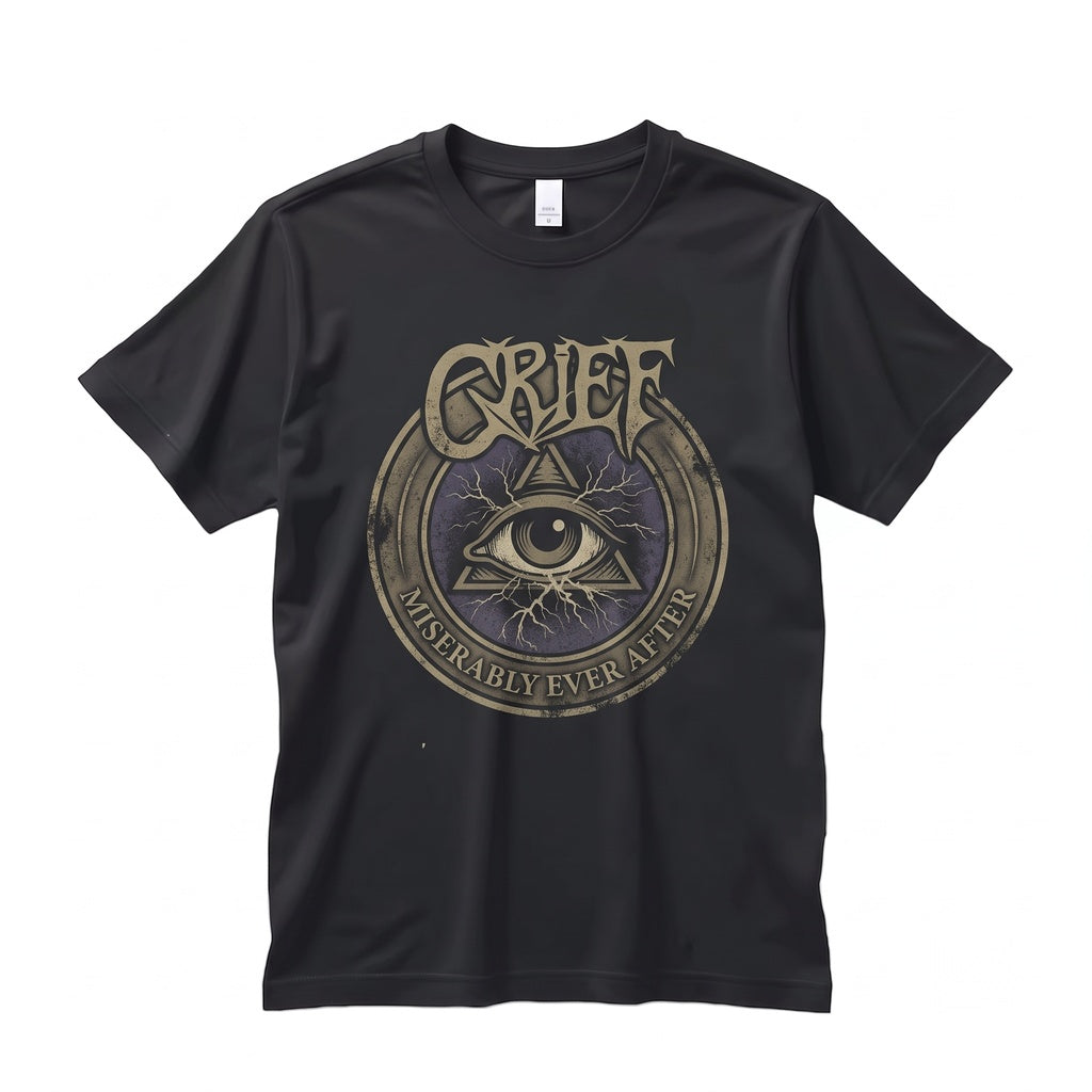 Grief Sorrowful Graphic Mourning Vintage Black Cotton Unisex TShirt