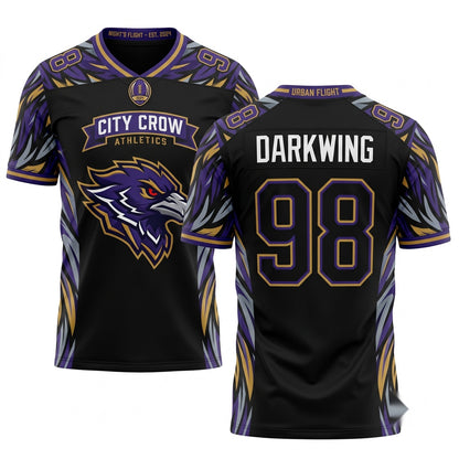 Unisex Game Day Stitched Football Fan Jersey - Lightweight Breathable Athletic Mesh