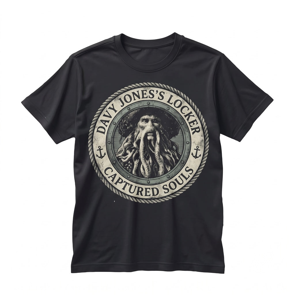 Oversized Davy Jones Sea Captain Graphic Flying Dutchman Theme Park Cruise Apparel Unisex TShirt