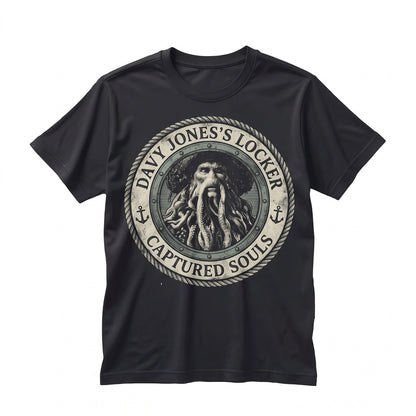 Oversized Davy Jones Sea Captain Graphic Flying Dutchman Theme Park Cruise Apparel Unisex TShirt
