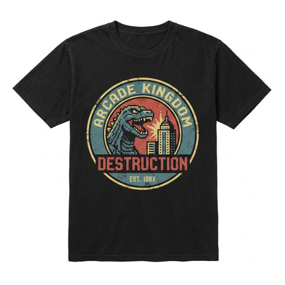 8-Bit Retro Japanese Kaiju Monster Sci-Fi Movie Graphic Unisex TShirt