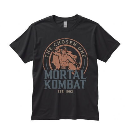 Retro Fighting Video Game Dragon Logo Martial Arts Graphic Vintage Cotton Apparel Unisex TShirt
