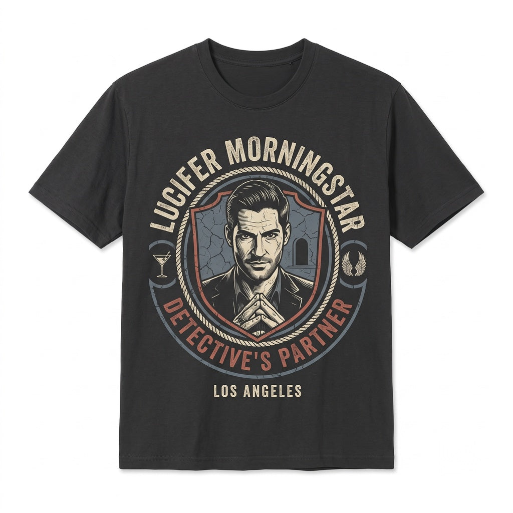 Lucifer Morningstar Vintage Graphic Retro Devil Angel Men Women Apparel Unisex TShirt