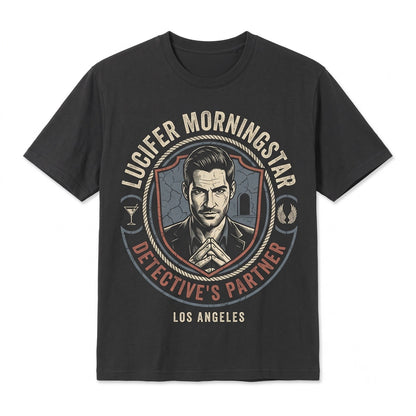 Lucifer Morningstar Vintage Graphic Retro Devil Angel Men Women Apparel Unisex TShirt