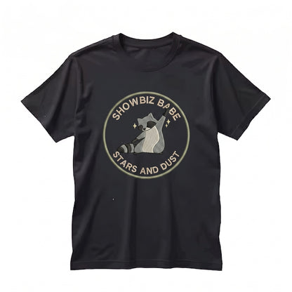 That’s Showbiz Embroidered Raccoon Funny Theatre Gift Musical Lover Stage Crew Apparel Unisex TShirt