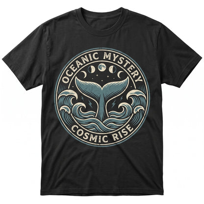 Manta Ray Moon Gothic Ocean Lightning Graphic Dark Sea Creature Halloween Marine Animal Lover Gift Men Women Unisex TShirt