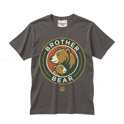 Vintage Brother Bear Kenai Koda Animal Theme Park Family Vacation Graphic Apparel Brotherhood Unisex TShirt