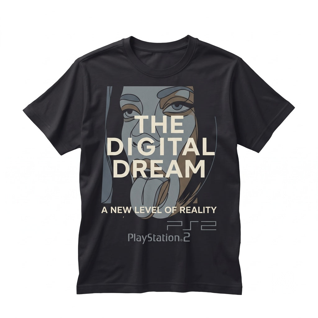 Retro 2000s Video Game Console Commercial Promo Graphic Unisex TShirt