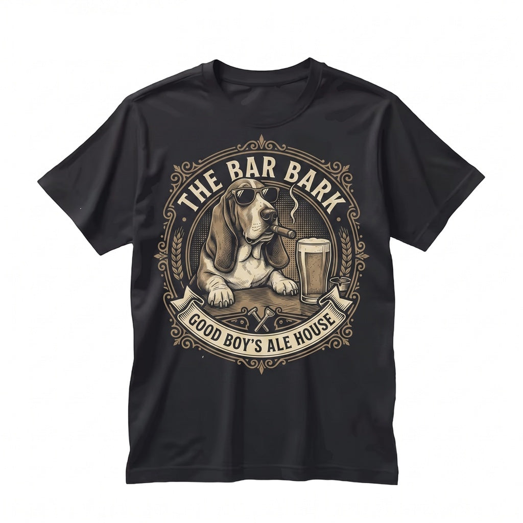 Basset Hound Drinking Beer Funny Sarcastic Dog Meme Mom Dad Lover Gift Unisex TShirt