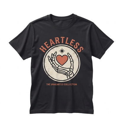 Rainbow Heartless Skeleton Dark Humor Sarcastic Snarky Funny Graphic Novelty Unisex TShirt