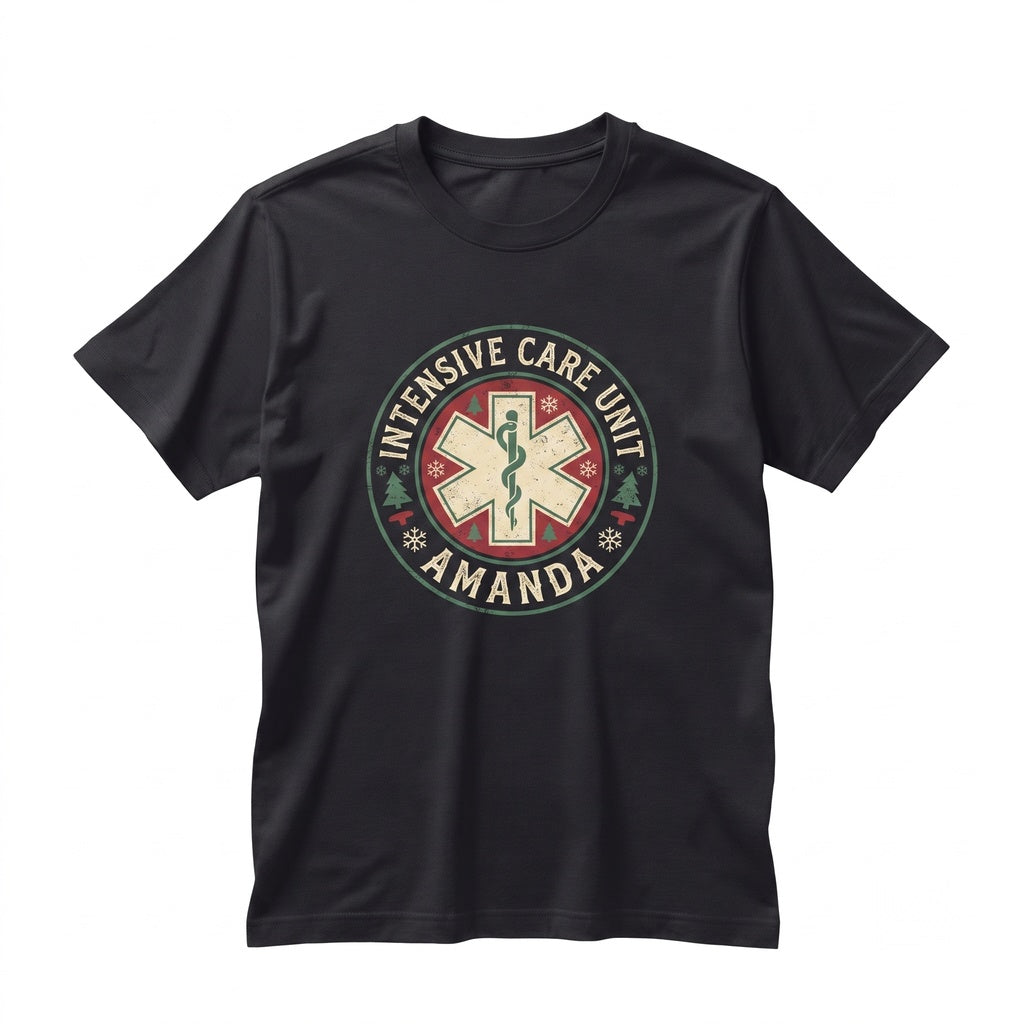 ICU Nurse Christmas Sweatshirt Intensive Care Unit Holiday Sweater Unisex TShirt