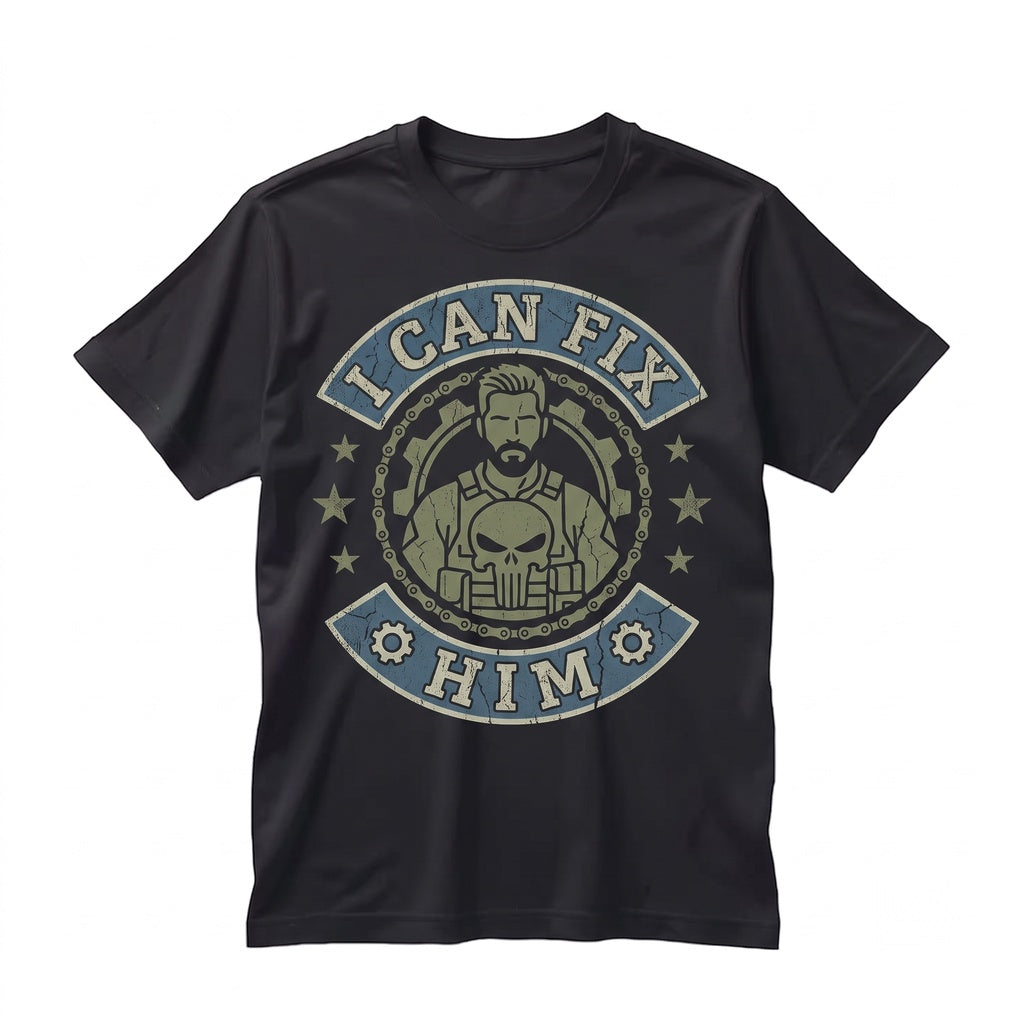 Vintage Frank Castle I Can Fix Him Funny Antihero Graphic Gift for Her Unisex TShirt