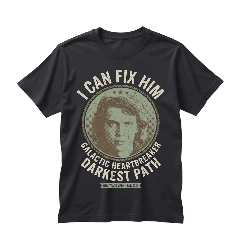 Oversized Anakin Skywalker I Can Fix Him Funny Sci-Fi Graphic Meme Present for Women Unisex TShirt