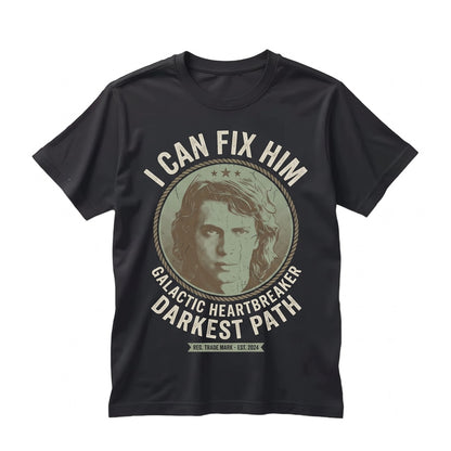 Oversized Anakin Skywalker I Can Fix Him Funny Sci-Fi Graphic Meme Present for Women Unisex TShirt