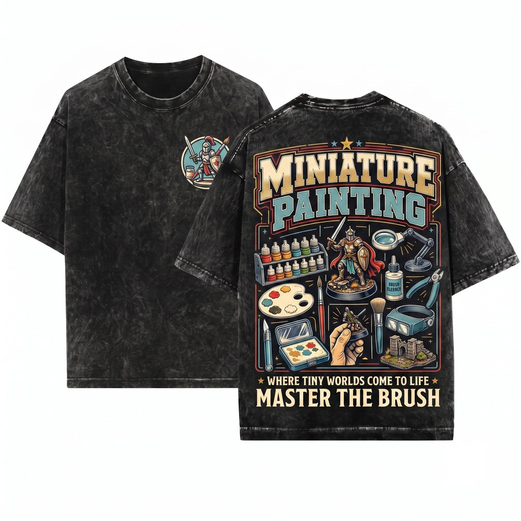 Miniature Painting Hobbyist Wargaming RPG Creative Painter Unisex Wash T-Shirt