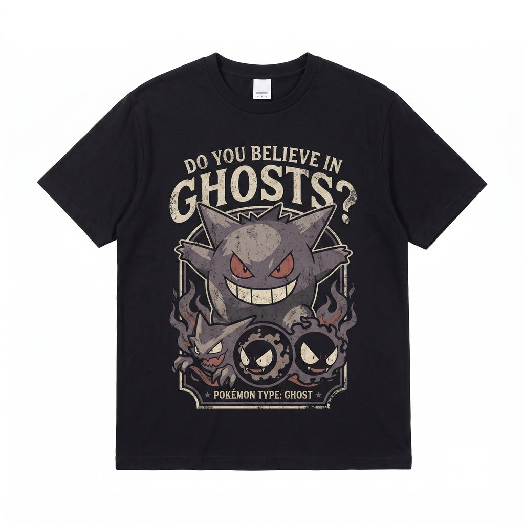 Vintage Mineral Wash Ghost Monster Evolution Anime Graphic Oversized Garment Dyed Gift Unisex TShirt