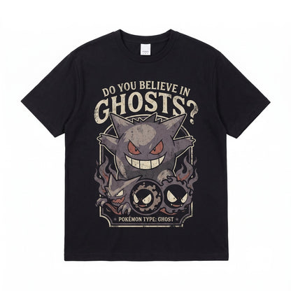 Vintage Mineral Wash Ghost Monster Evolution Anime Graphic Oversized Garment Dyed Gift Unisex TShirt