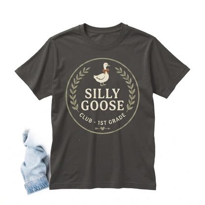 Silly Goose Elementary Teacher 1st Grade Team Back to School Unisex TShirt