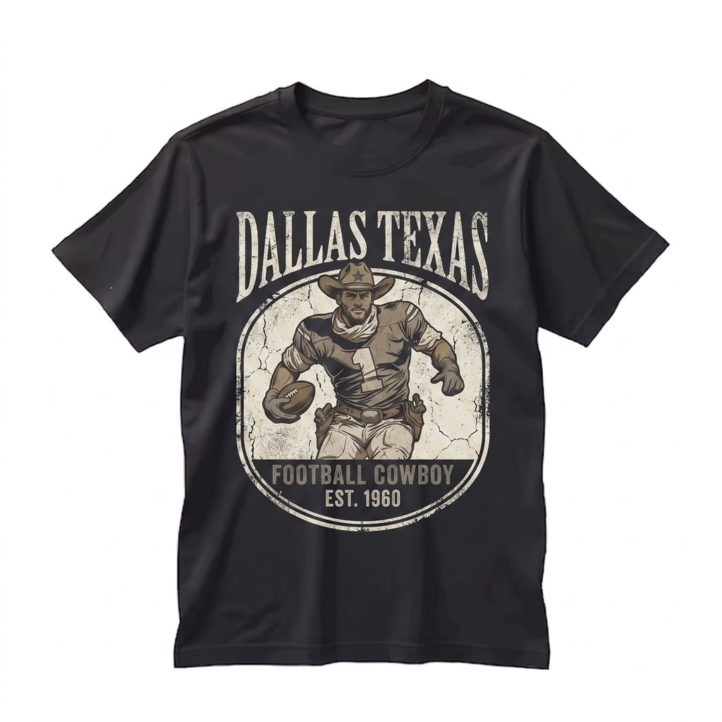 Retro 90s Dallas Football Game Day Vintage Graphic Adult Unisex TShirt