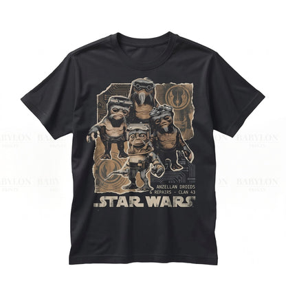 Vintage Retro Anzellan Babu Frik Droidsmith Sci-Fi Alien Fan Apparel Unisex TShirt