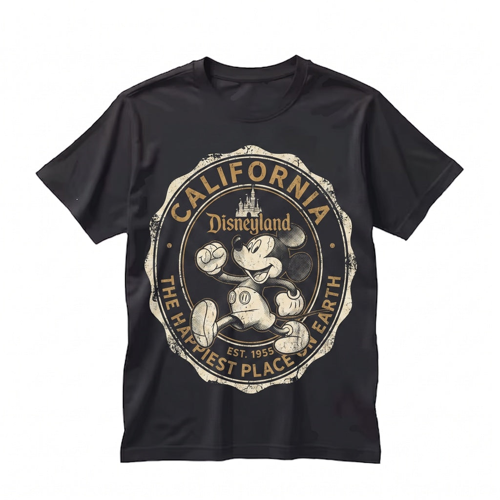 Vintage Fairytale Theme Park Family Vacation Cartoon Mouse Trip Gift Unisex TShirt