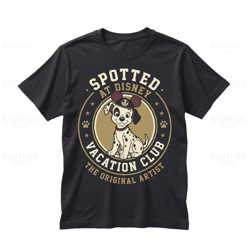 Retro Vintage Dalmatian Spotted Puppy Dog Graphic Cute Lover Gift Unisex TShirt