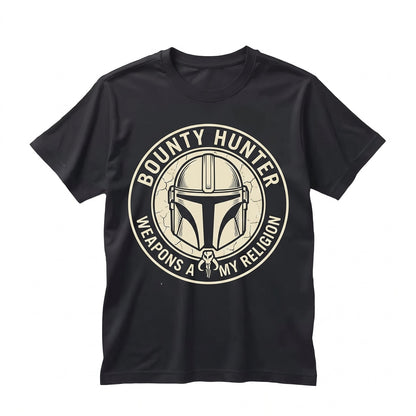 Sci-Fi Bounty Hunter Armor Graphic Vintage Cotton Apparel Unisex TShirt