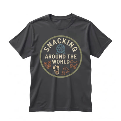 Snacking Around The World Showcase Food Drink Festival Traveler Vacation Theme Park Trip Graphic Unisex TShirt