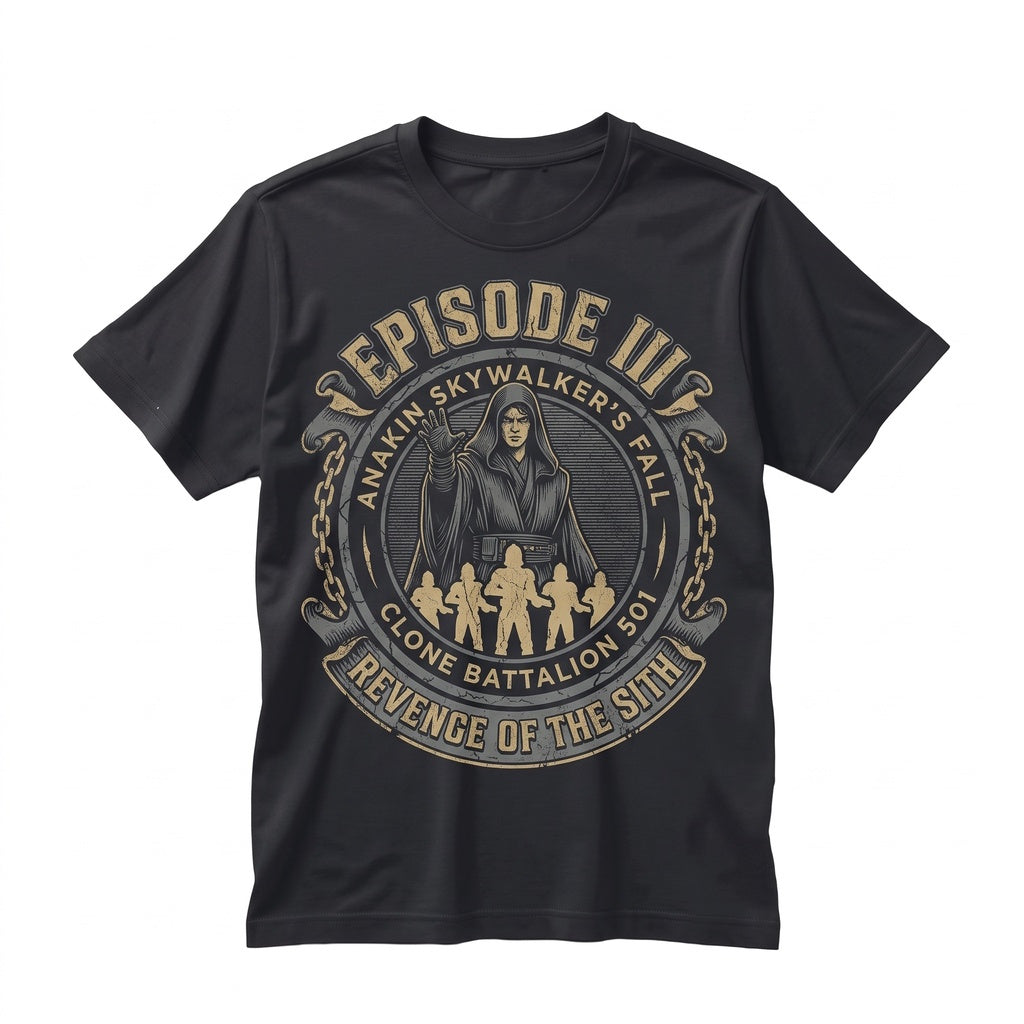 Revenge of the Sith Anakin Skywalker Padme Galaxy Family Graphic Apparel Unisex TShirt
