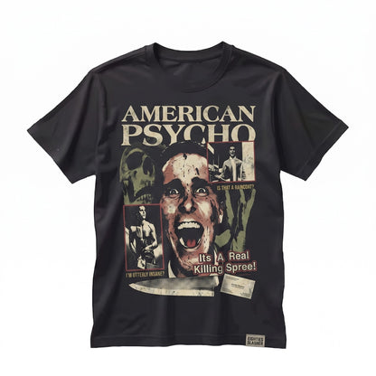 Patrick Bateman Cult Classic Slasher Movie Graphic Vintage Horror Streetwear Unisex TShirt