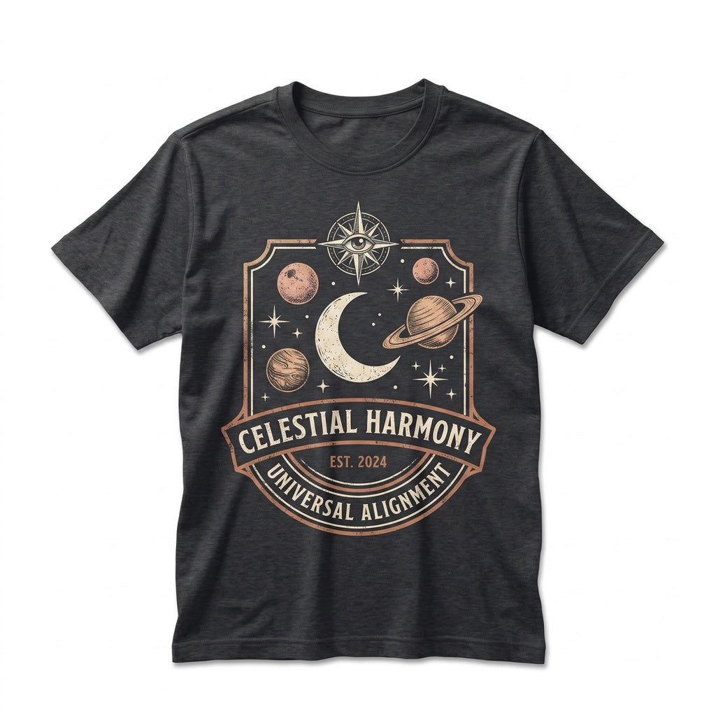Celestial Solar System Graphic Astrology Gift Unisex TShirt