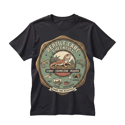 Vintage Distressed Graphic Reptile Terrarium Keeper Herpetology Lizard Clothing Unisex TShirt