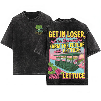 Get In Loser Magical Journey Playful Future Land Aesthetic Retro Theme Park Trip Trendy Oversized Unisex Wash T-Shirt