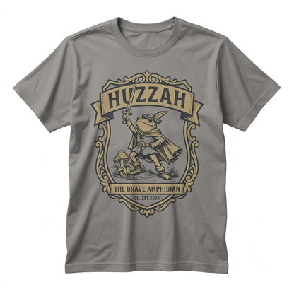 Funny Huzzah Frog Knight Renaissance Faire Whimsical Medieval Unisex TShirt