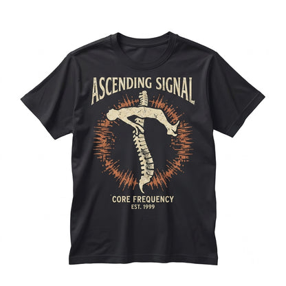 Falling Through Space Vintage Dark Art Y2K 1990s Goth Washed Relaxed Retro Streetwear Unisex TShirt