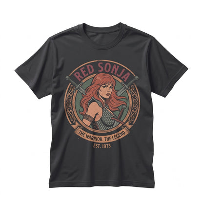 Vintage Comic Fantasy She-Devil Barbarian Warrior Graphic Unisex TShirt
