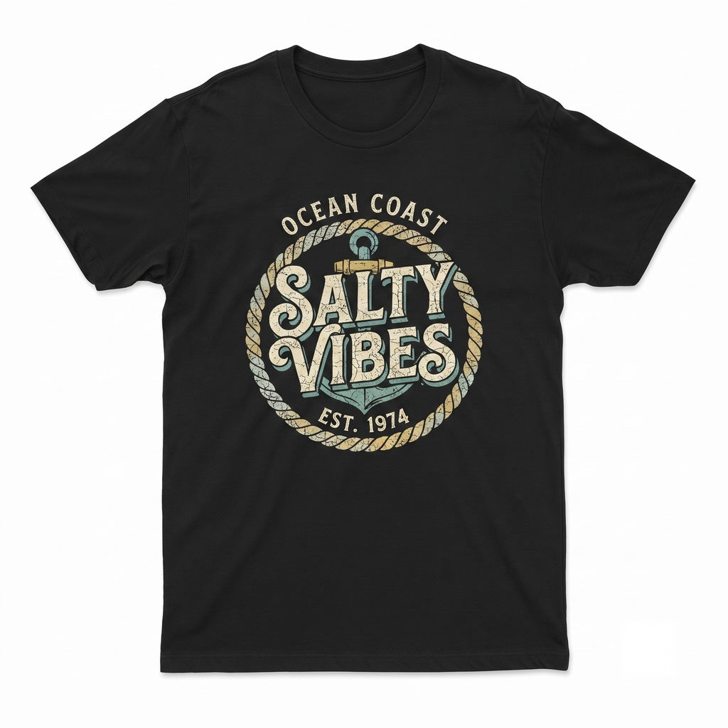 Salty Vibes Tank Top Retro Summer Beach Shirt Unisex TShirt