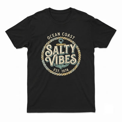 Salty Vibes Tank Top Retro Summer Beach Shirt Unisex TShirt